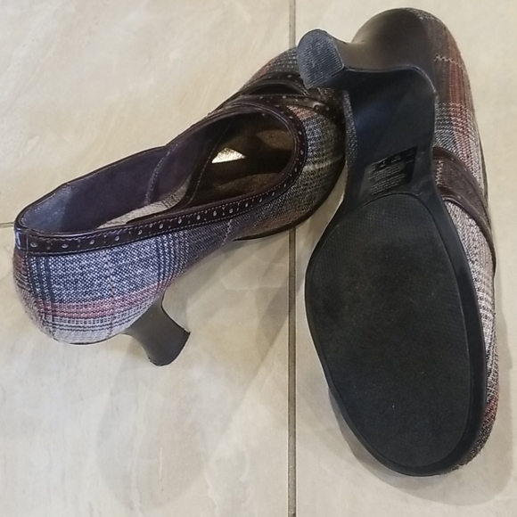 Bongo brown plaid chunky heel - Picture 4 of 5